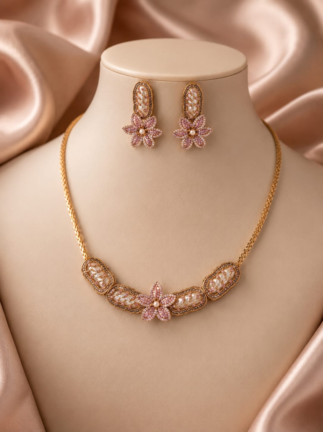Turkish floral necklace