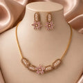 Turkish Pink Floral Necklace Set