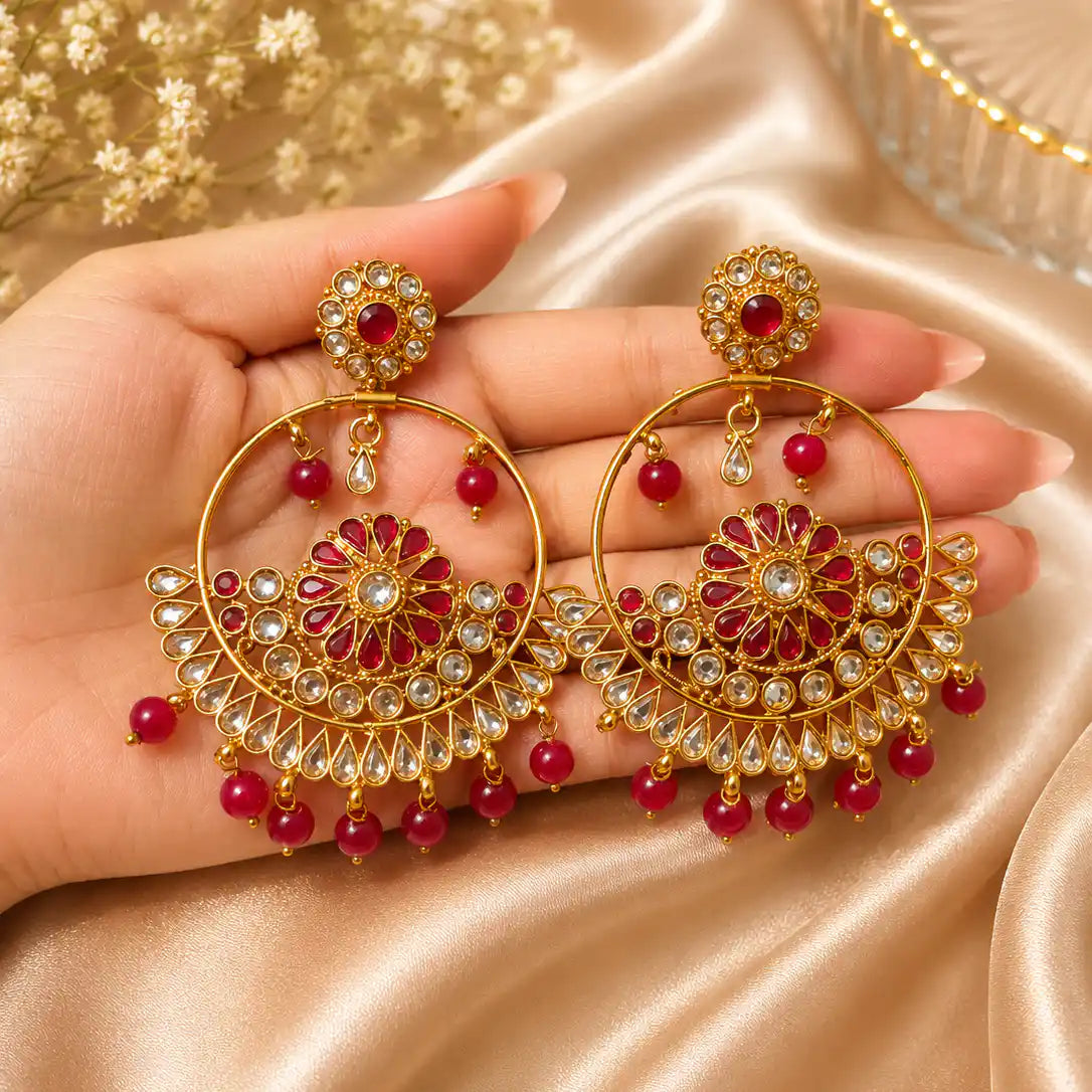 Round Maroon Baliyian