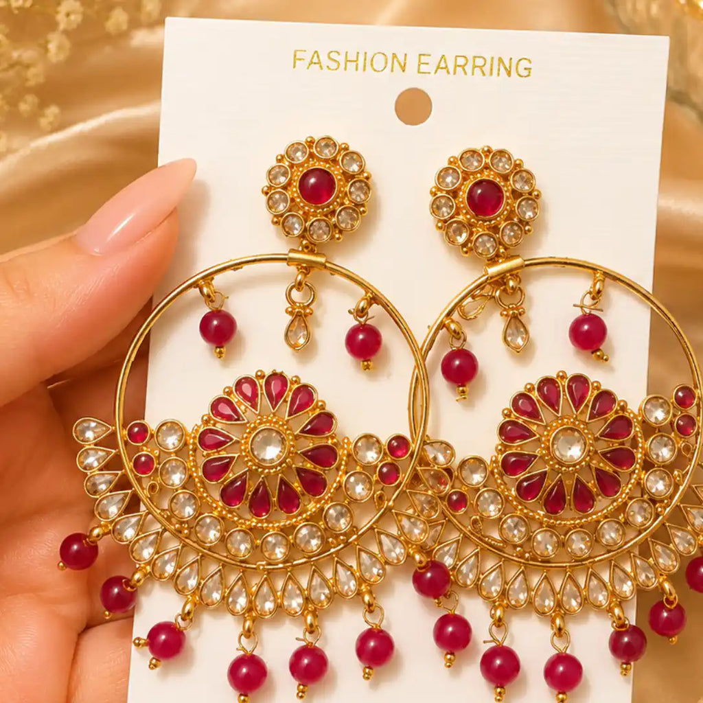 Round Maroon Baliyian