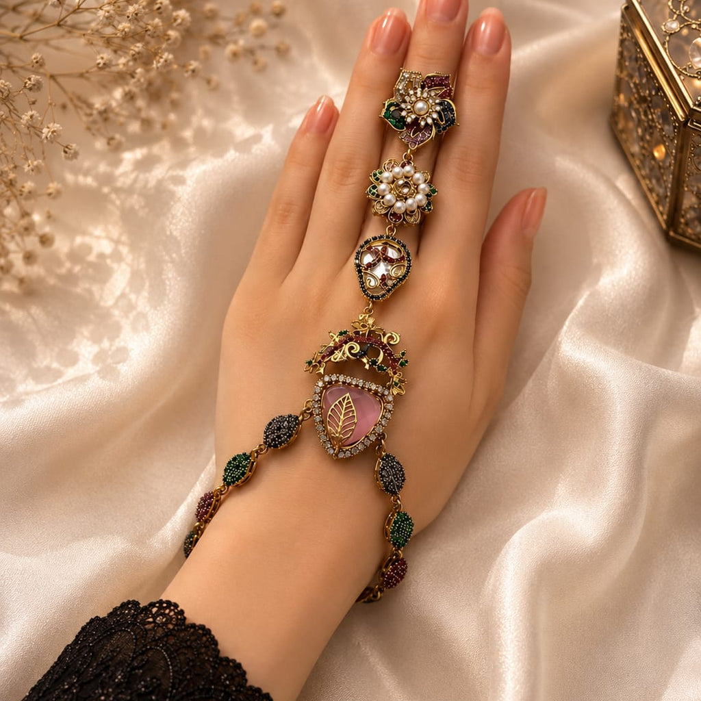 Ornate Antique Gold Hand Harness