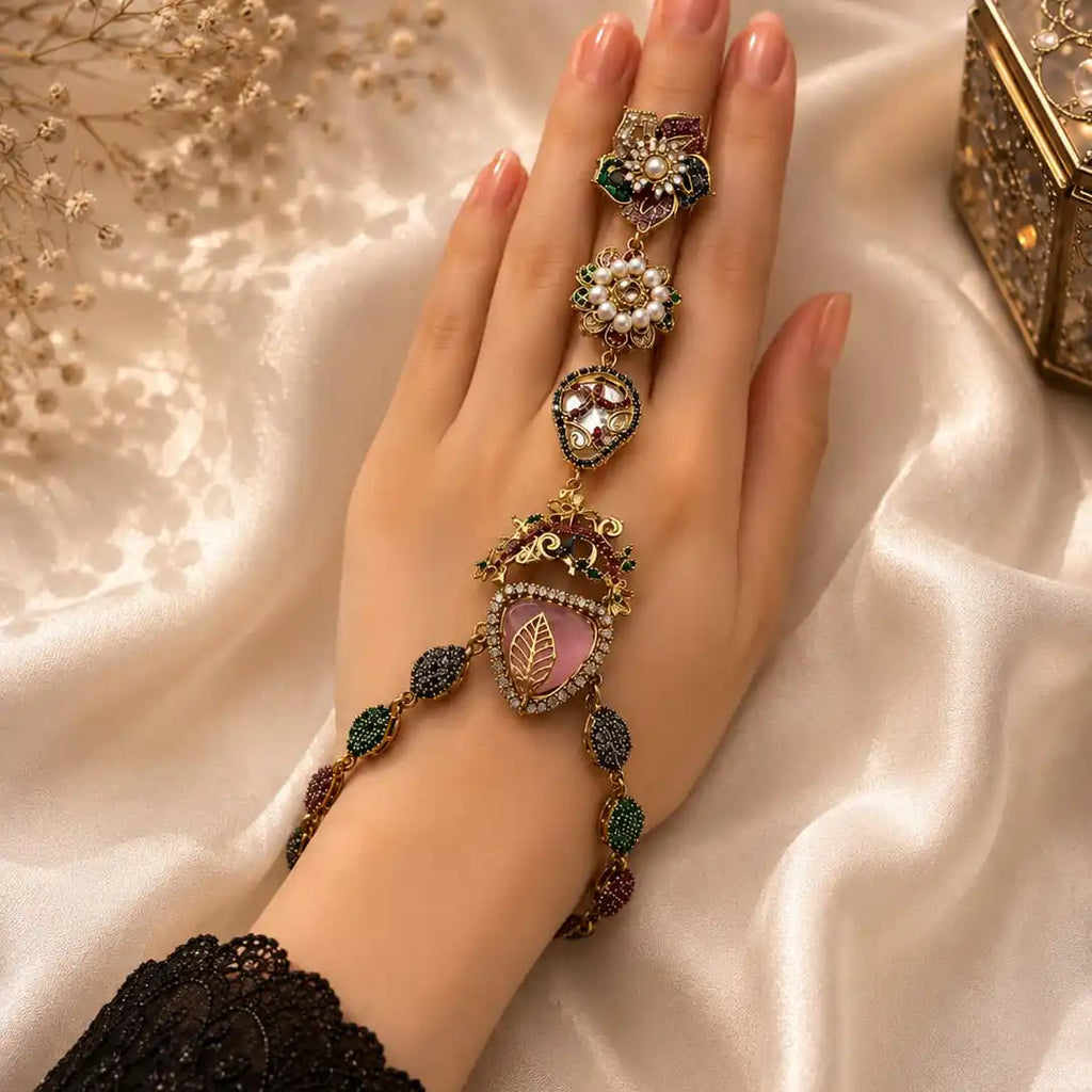 Ornate Antique Gold Hand Harness