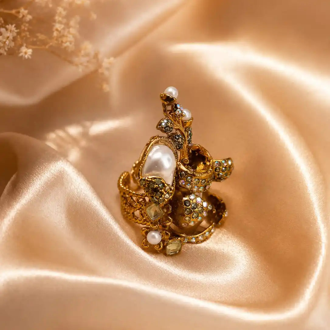 Turkish Pearl Heavy Ring