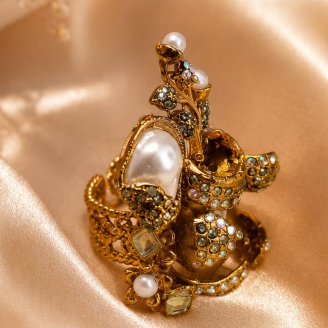 Turkish Pearl Heavy Ring