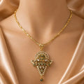 Gold and Green Kundan Pendant