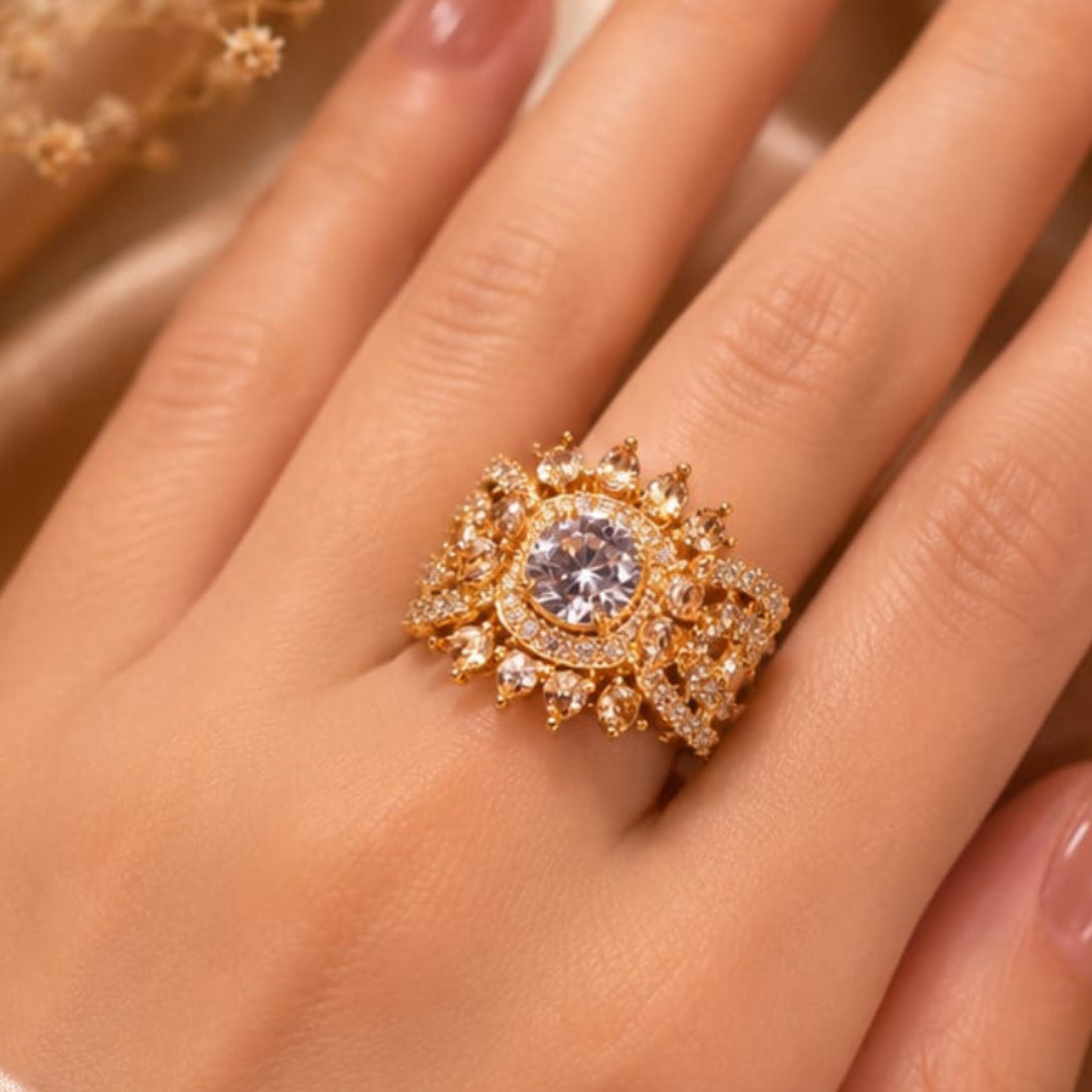 White Stone Ring