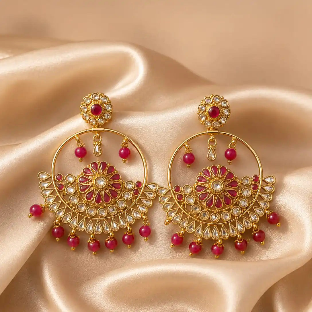 Round Maroon Baliyian